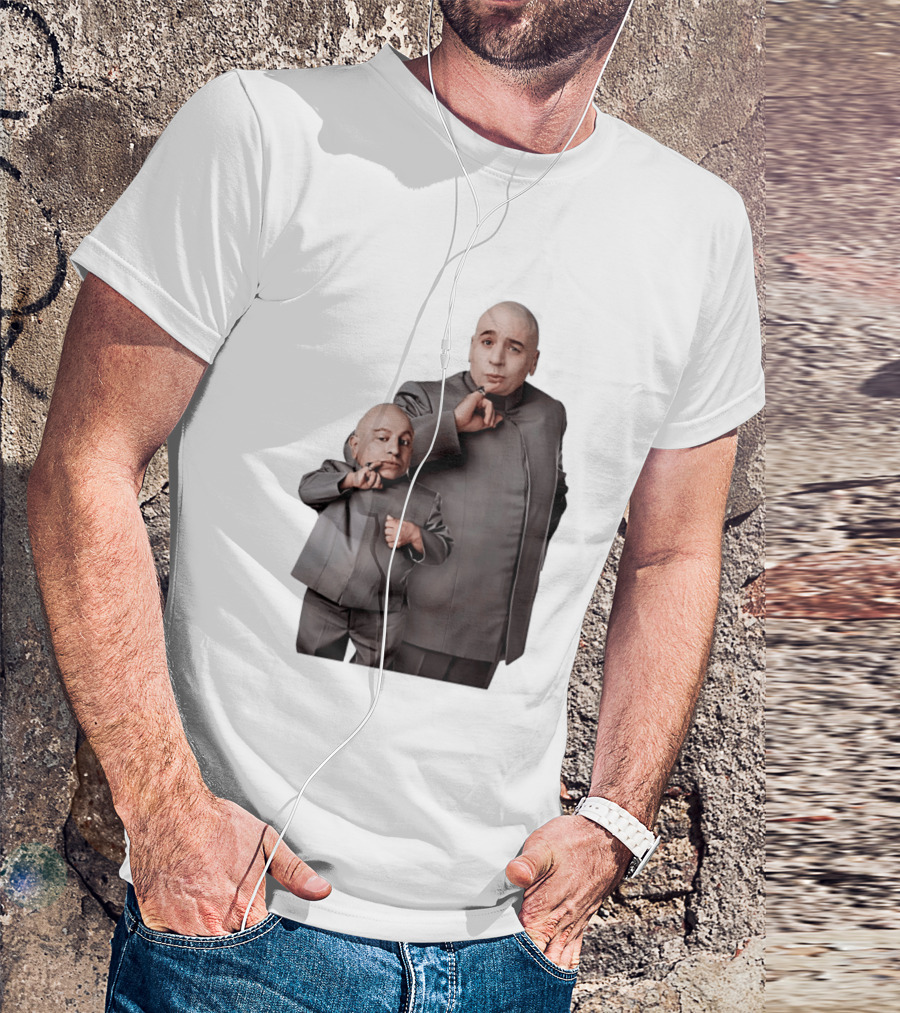 Dr Evil And Mini Me Iconic Duo Mike Myers Verne Troyer T-Shirt