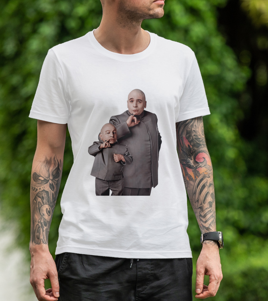 Dr Evil And Mini Me Iconic Duo Mike Myers Verne Troyer T-Shirt
