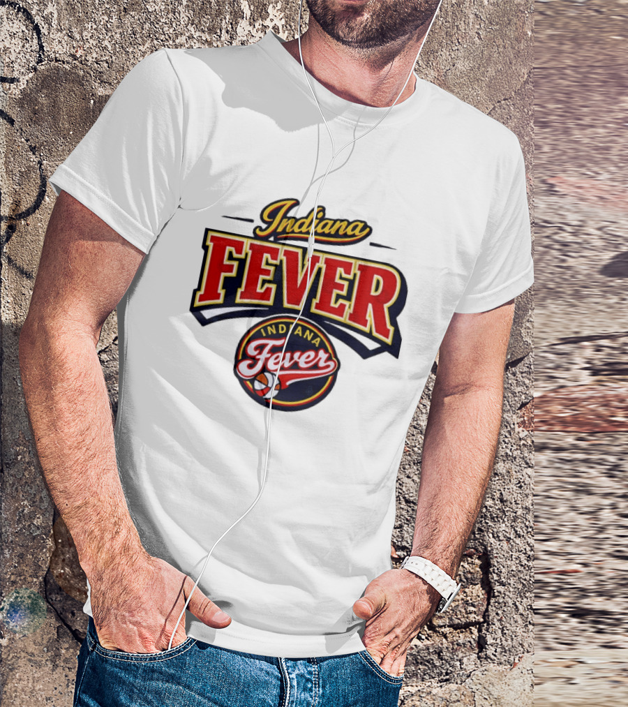 Indiana Fever WNBA Basketball Team Logo Historic T-Shirt