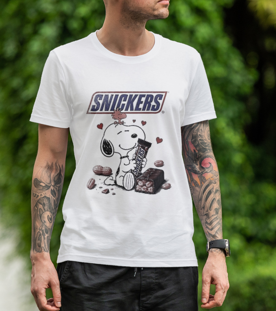 Peanuts Snoopy Woodstock Snickers You're Not You When Hungry T-Shirt