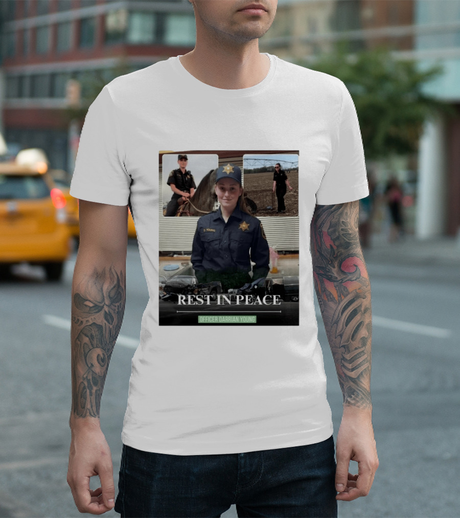 Rest In Peace Officer D. Young Memorial T-Shirt