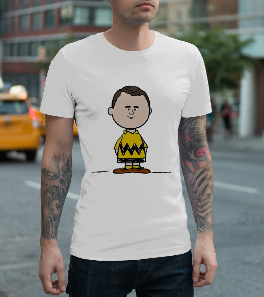 Charlie Brown Peanuts Football Wayne Rooney Mashup T-Shirt