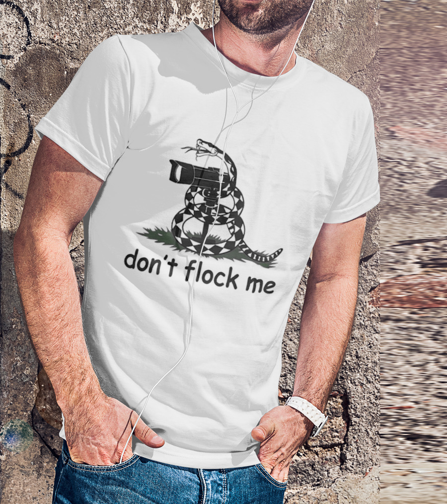 Snake Don't Flock Me Don't Tread On Me 2026 Coiled Gun T-Shirt