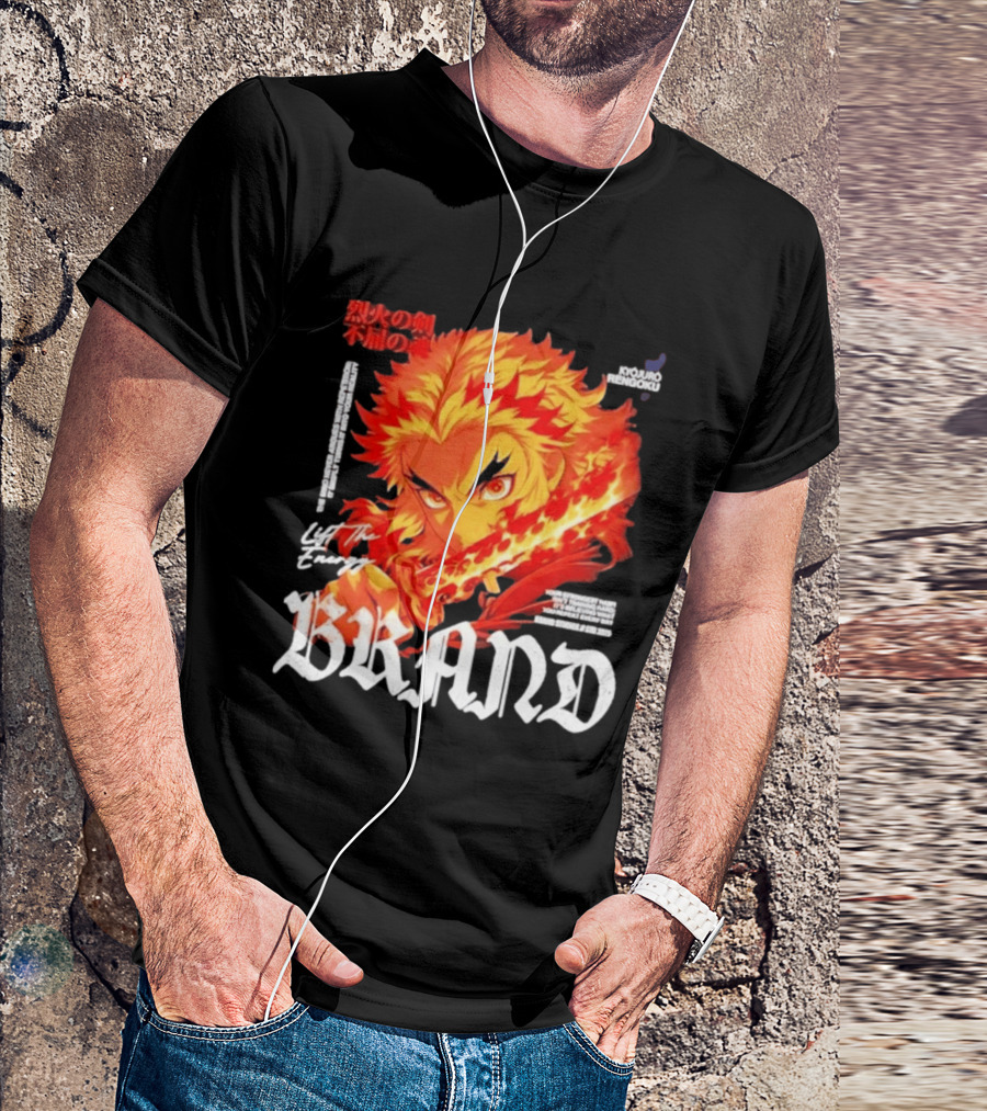 Kyojuro Rengoku Lift The Energy Flame Sword T-Shirt