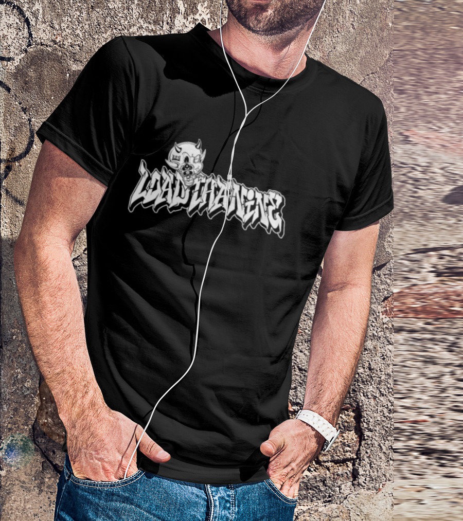 Loadthanine Devil1 Graffiti Style Demon Cartoon T-Shirt