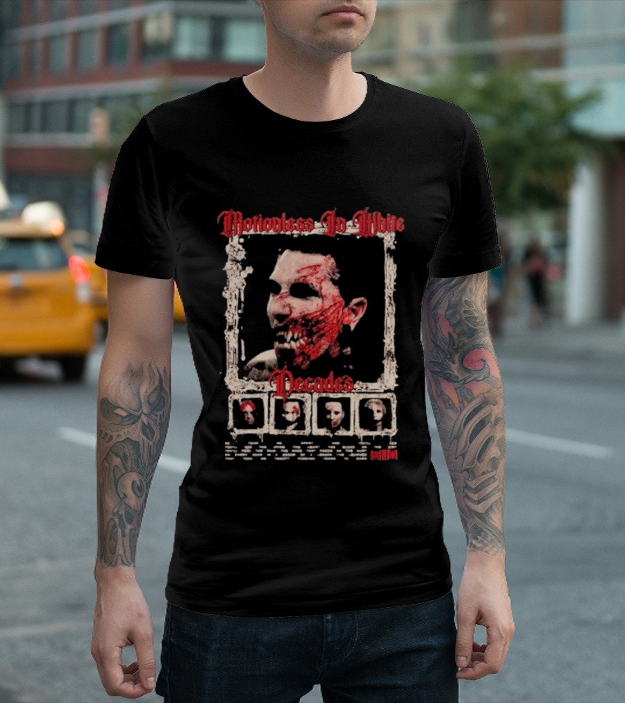 Motionless In White MIW The Sweat And Blood Tour 2026 Decades So Tear Me Apart And You Will See T-Shirt