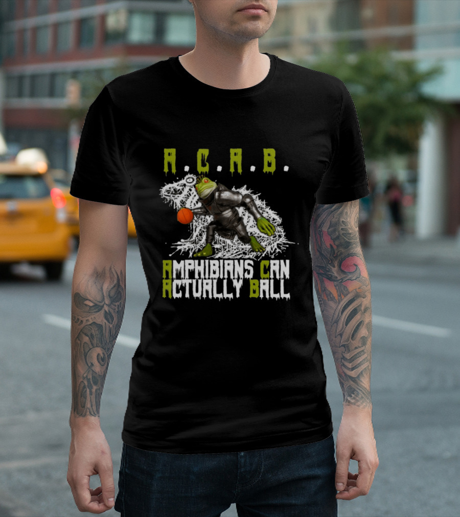 Firehouse 666 Store Acab Amphibians Can Actually Ball Frog Mallet T-Shirt
