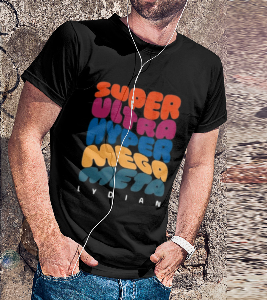 Jacob Collier Store Super Ultra Hyper Mega Meta Lydian Bold Colorful T-Shirt