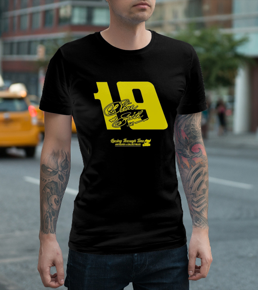 Steve Smith Sr 19 Racing Through Time Antiques Collectibles T-Shirt