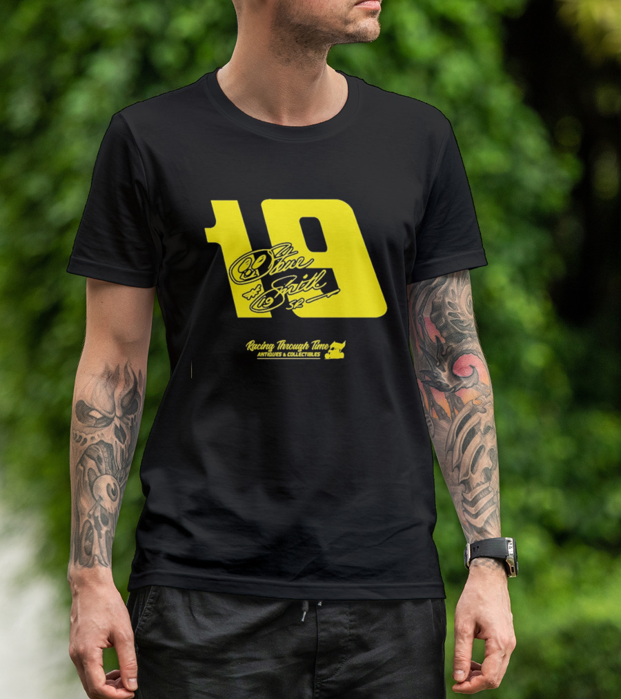 Steve Smith Sr 19 Racing Through Time Antiques Collectibles T-Shirt