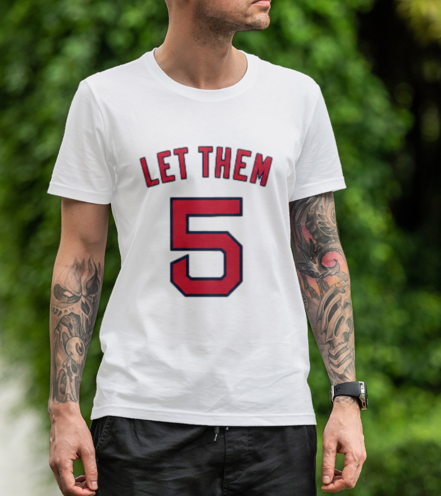 2026 Red Sox Let Them 5 Jersey Giveaway Red Sox Promotion T-Shirt