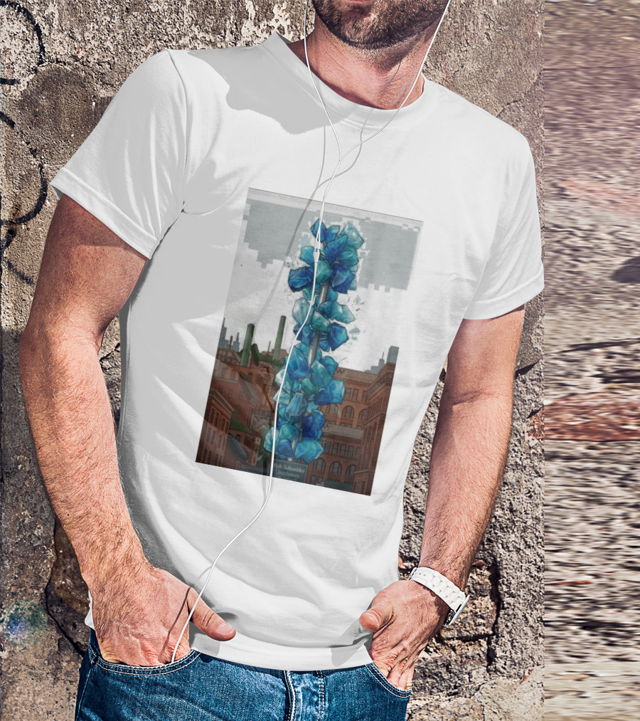 Bob Schneider Jazzbones Tacoma Washington August 7 2026 Blue Crystal Cityscape T-Shirt