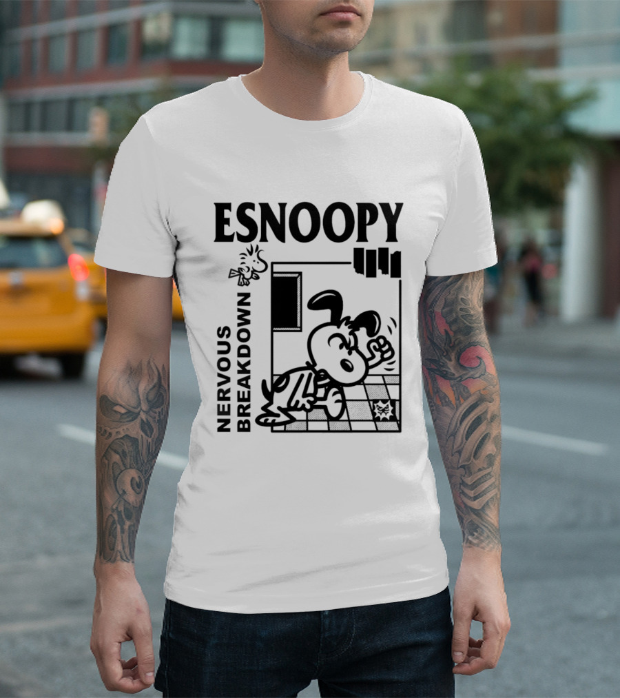 ESNOOPY Nervous Breakdown Comic T-Shirt