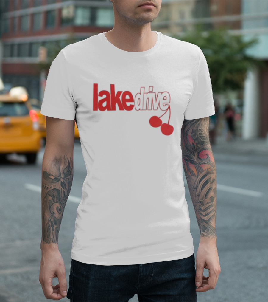 Lake Drive Cherry Ringer Retro Style Vibes T-Shirt