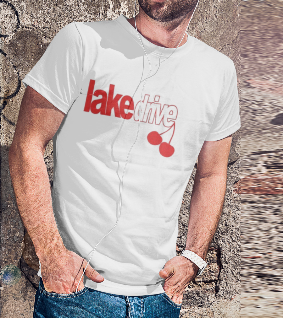 Lake Drive Cherry Ringer Retro Style Vibes T-Shirt