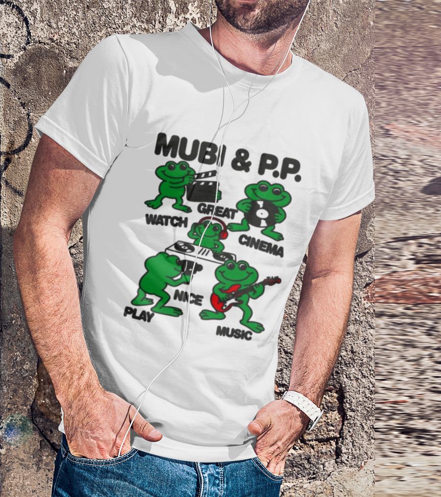 Mubi & P.P. Great Cinema Play Nice Music T-Shirt