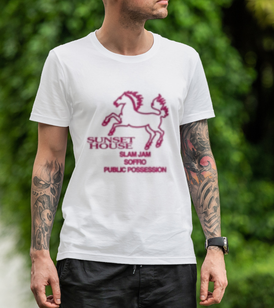 Public Possession Store Slam Jam Soffio Sunset House T-Shirt