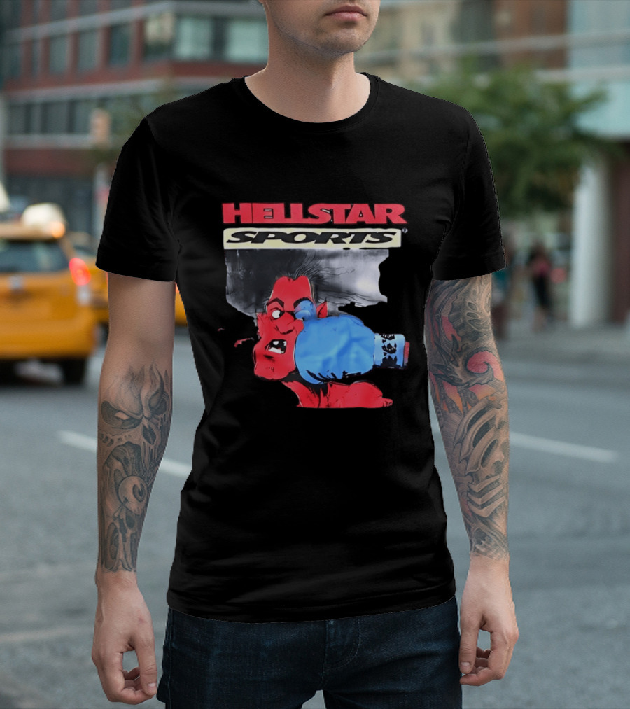 Hellstar Sports Boxing Comic Urban Streetwear T-Shirt