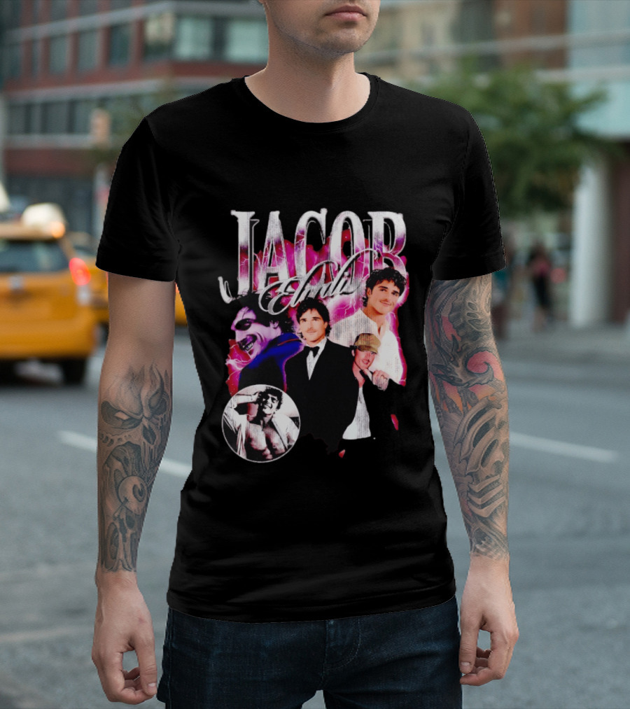 Jacob Elordi Collage Joker Suit Hat Aesthetic T-Shirt
