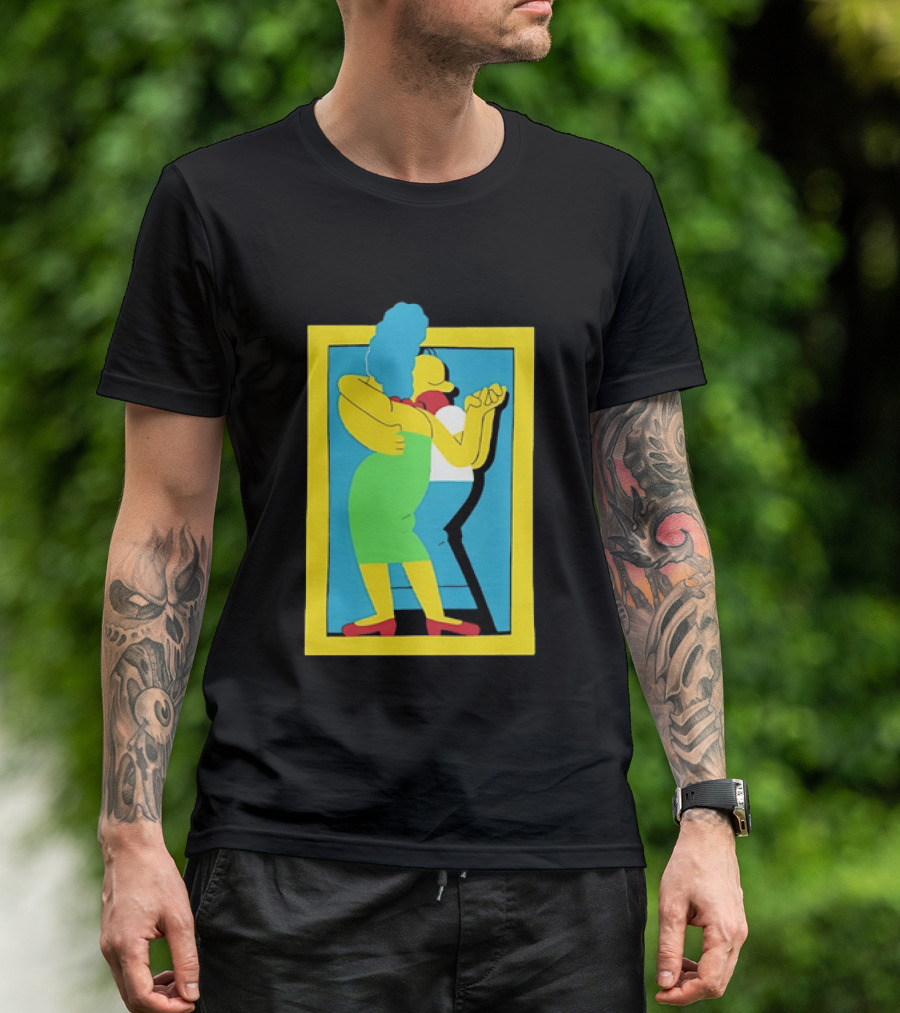 Simps Dance Iconic Cartoon Couple Embrace T-Shirt