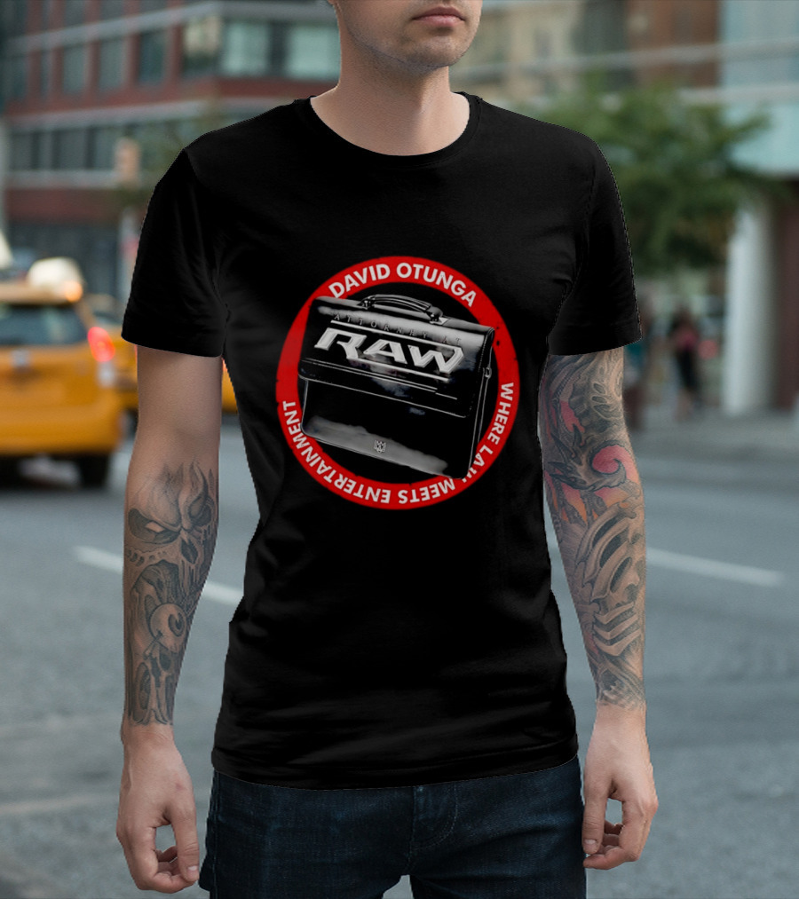 David Otunga Raw Attorney Briefcase Where Law Meets Entertainment T-Shirt