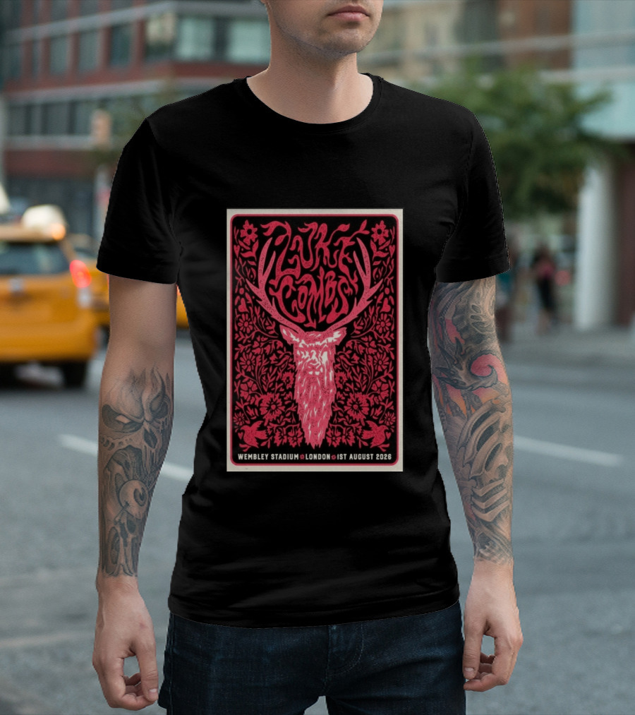 Luke Combs Wembley Stadium London 1st August 2026 Floral Antler T-Shirt