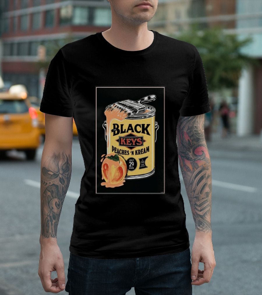 The Black Keys Peaches 'N Kream July 29 2026 St. Augustine Florida T-Shirt