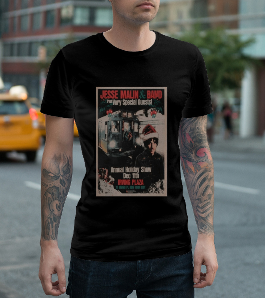 Jesse Malin & Band Special Guests Annual Holiday Show Dec 11th Irving Plaza New York City T-Shirt