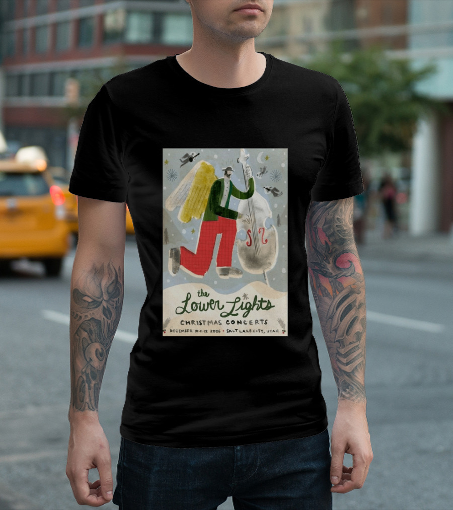 The Lower Lights Christmas Concerts December 10 11 12 2026 Salt Lake City Utah Angel T-Shirt
