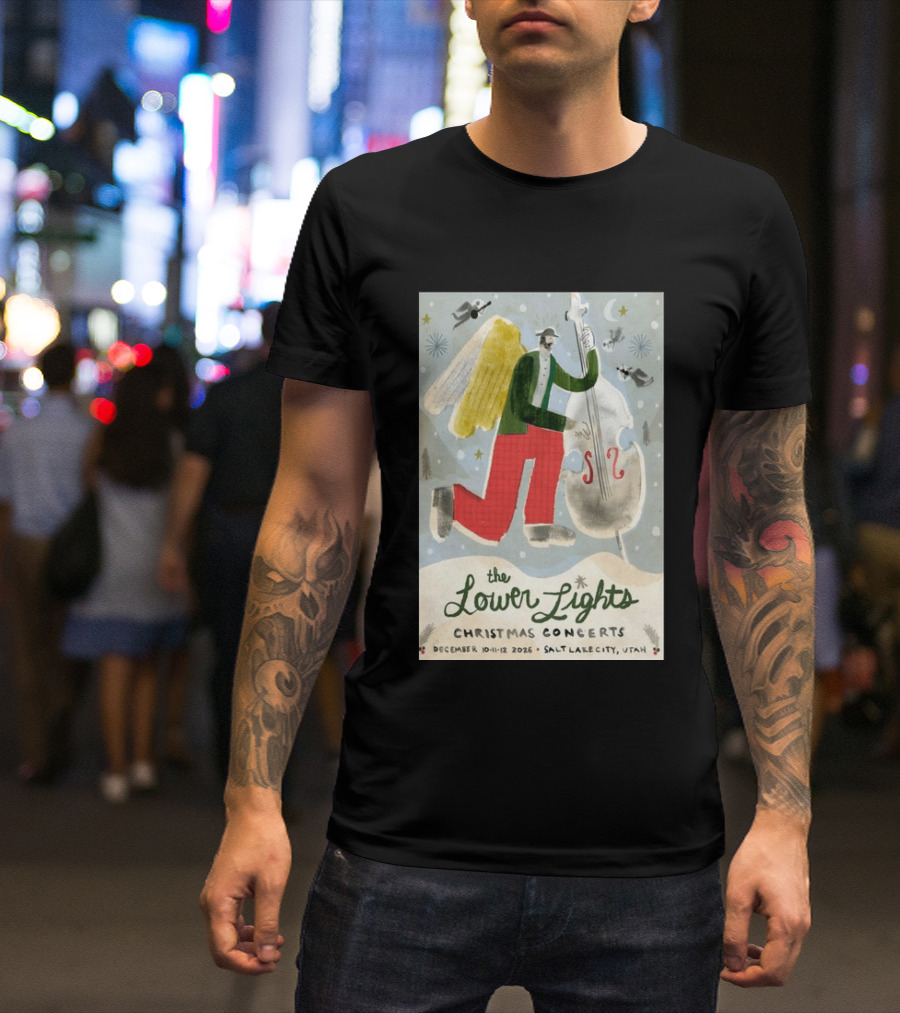 The Lower Lights Christmas Concerts December 10 11 12 2026 Salt Lake City Utah Angel T-Shirt