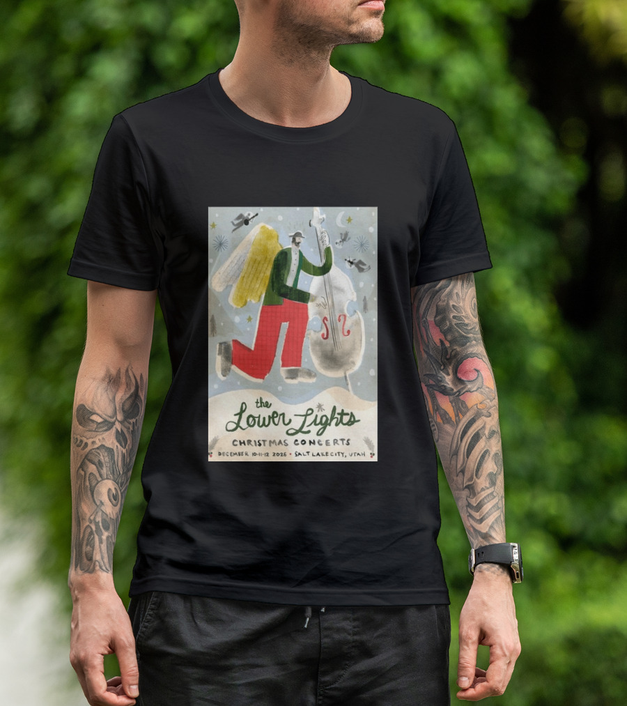 The Lower Lights Christmas Concerts December 10 11 12 2026 Salt Lake City Utah Angel T-Shirt