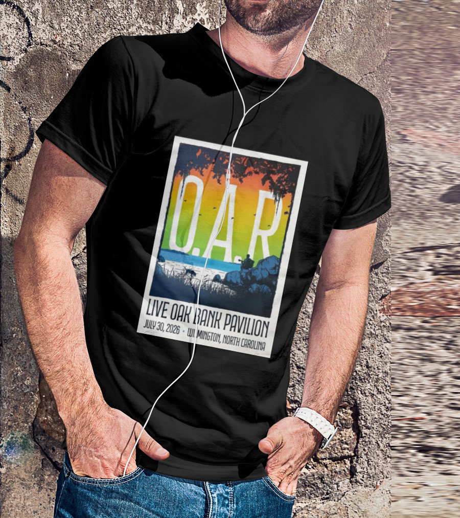 O.A.R. Live Oak Bank Pavilion July 30 2026 Wilmington North Carolina T-Shirt