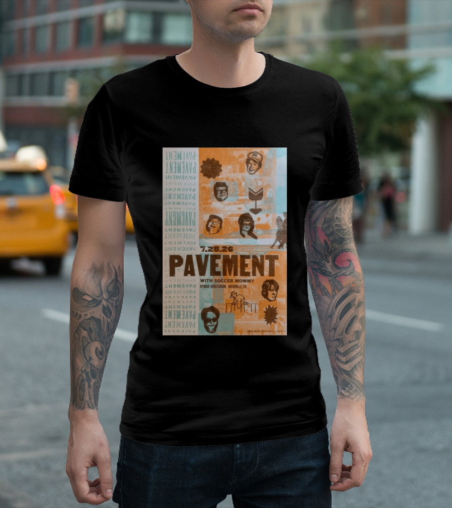 Pavement With Soccer Mommy Ryman Auditorium Nashville July 28 2026 T-Shirt