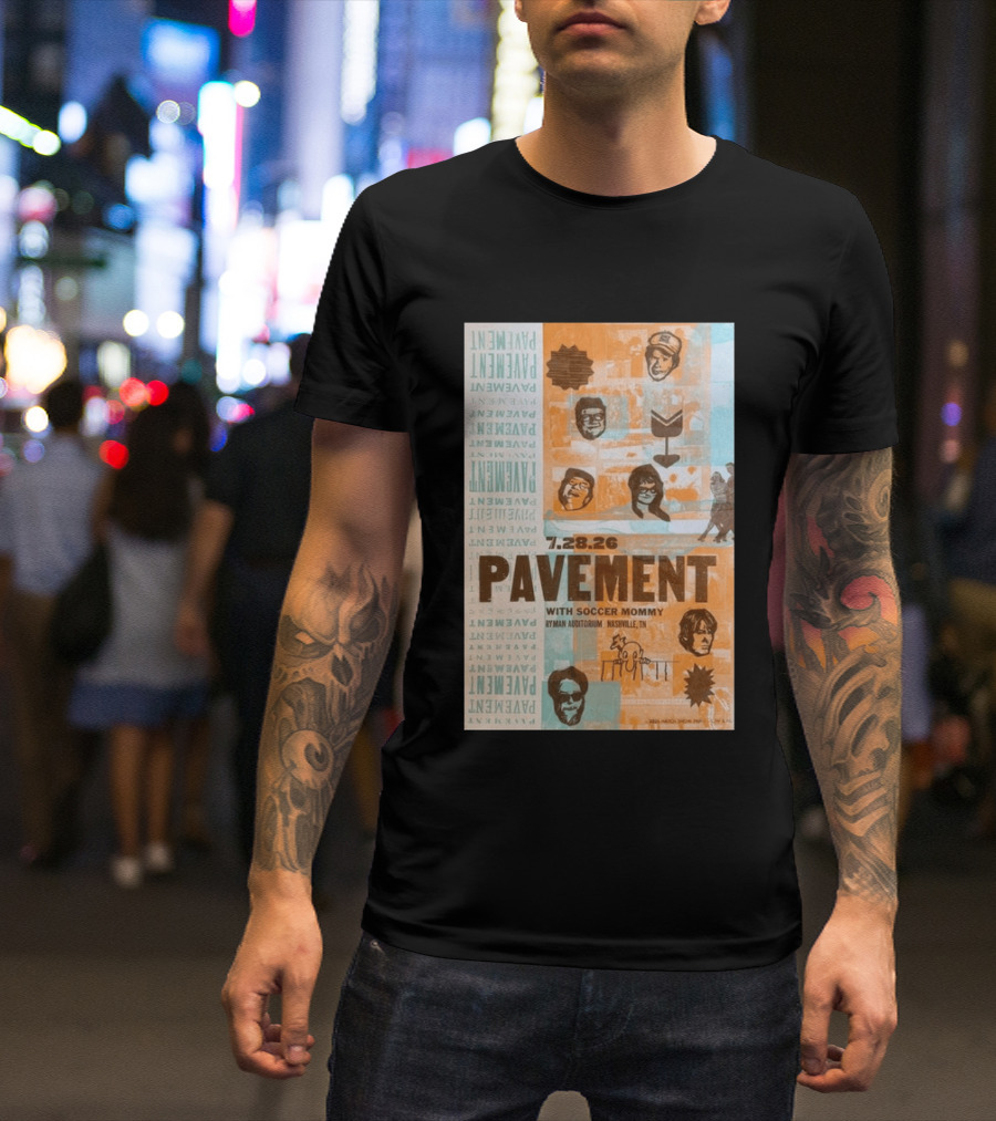 Pavement With Soccer Mommy Ryman Auditorium Nashville July 28 2026 T-Shirt