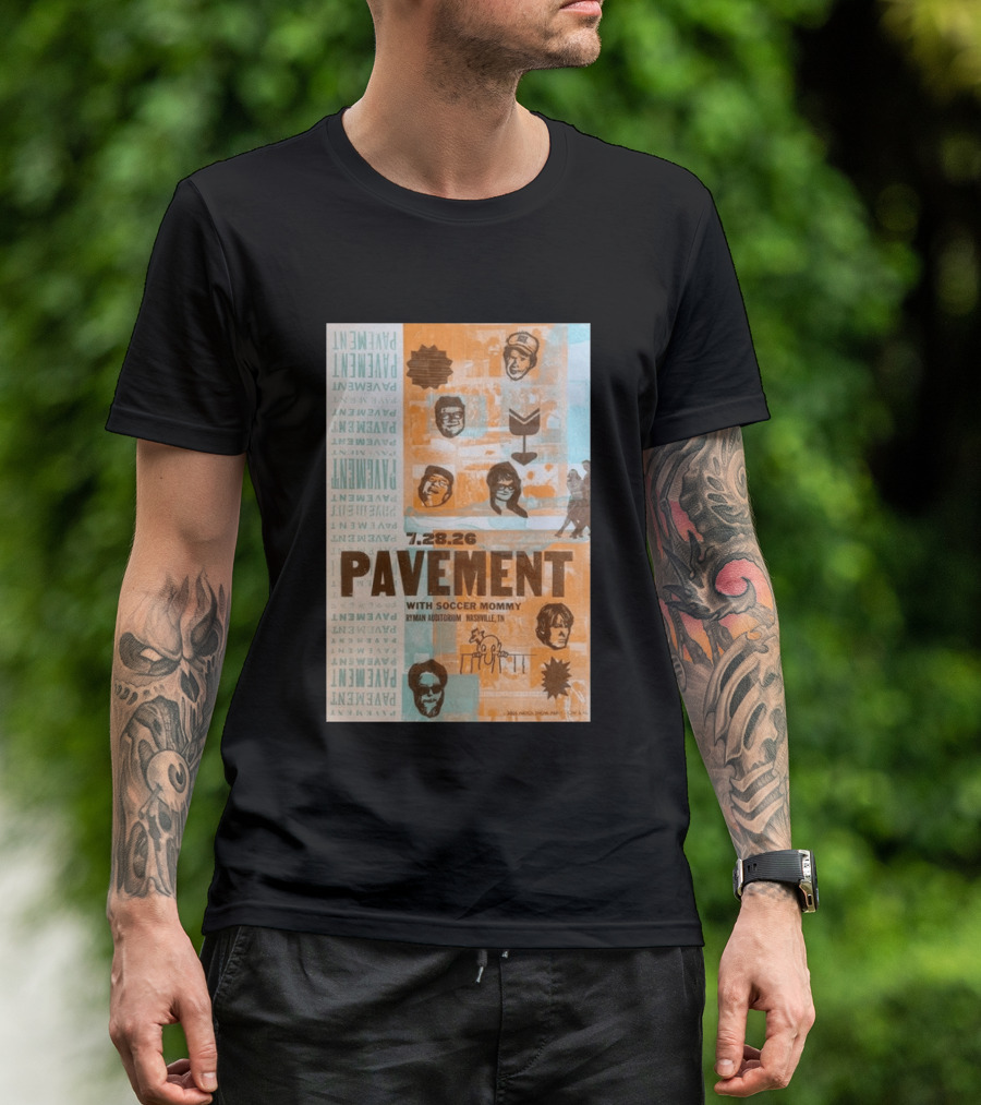 Pavement With Soccer Mommy Ryman Auditorium Nashville July 28 2026 T-Shirt