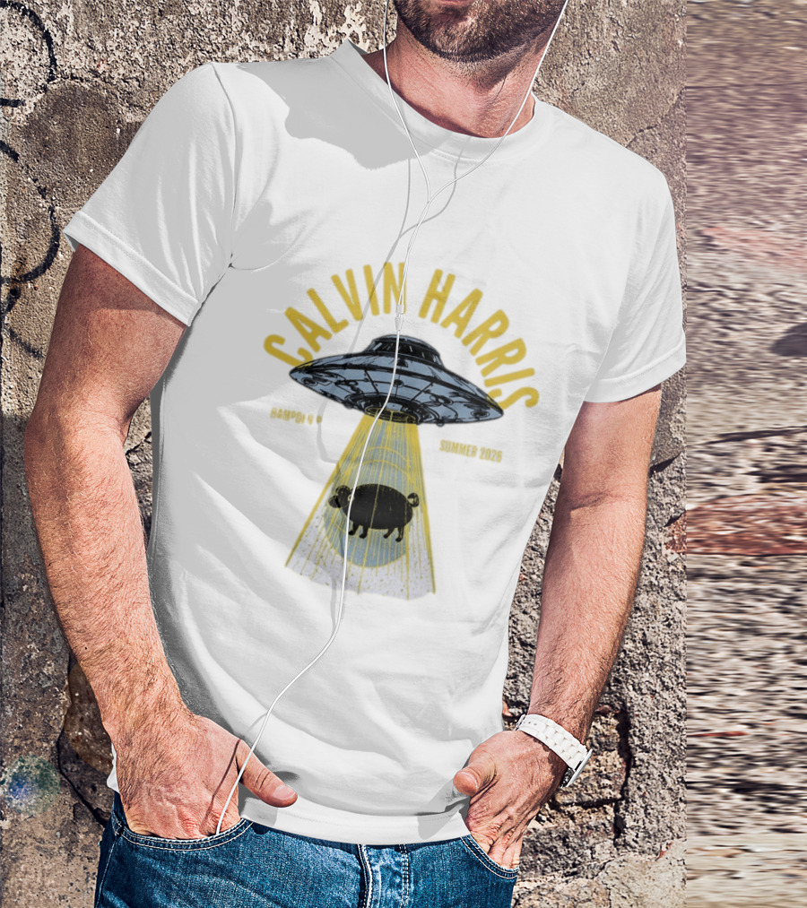 Calvin Harris UFO Sheep Hampden Park Summer 2026 T-Shirt