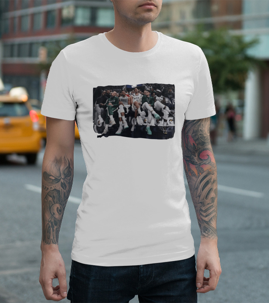Milwaukee Bucks NBA Basketball Team Bench Players T-Shirt