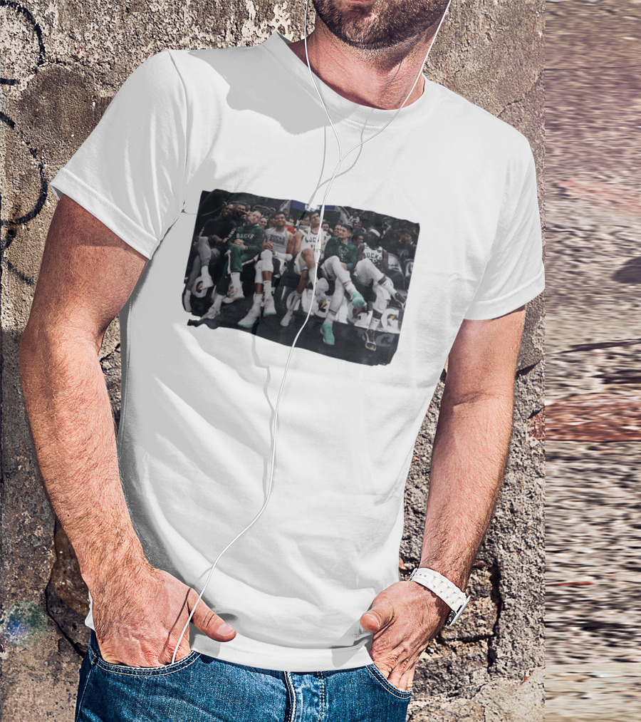Milwaukee Bucks NBA Basketball Team Bench Players T-Shirt