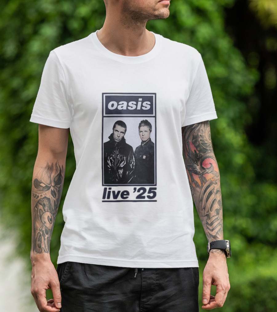 Oasis Live 2025 Liam Gallagher Band Tour T-Shirt