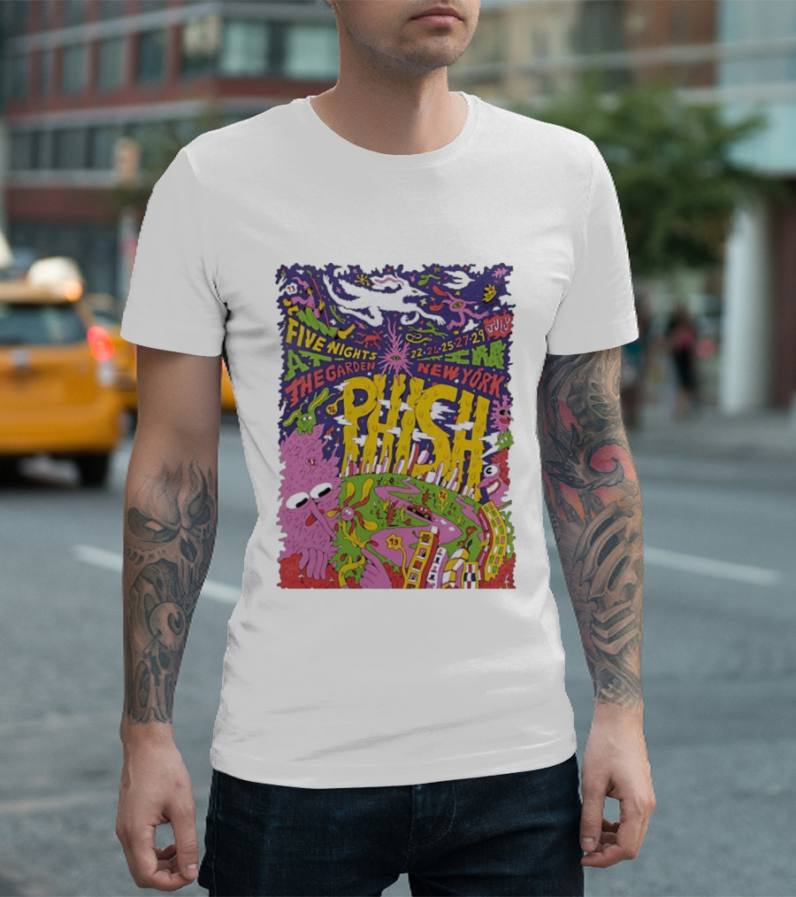 Phish Five Nights At The Garden New York July 2023 Concert T-Shirt