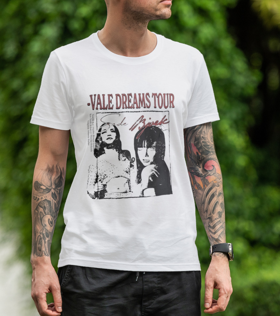 Vale Dreams Tour Sade Bjork 90s T-Shirt