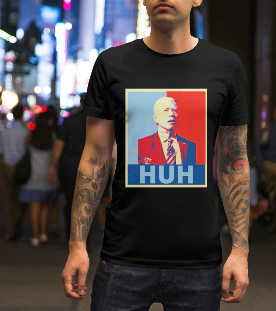 Huh Joe Biden Red Blue T-Shirt