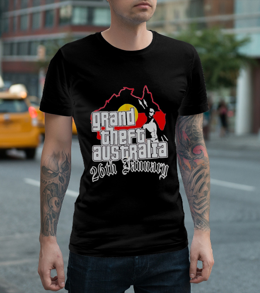 Grand Theft Australia 26th January Map Australian T-Shirt