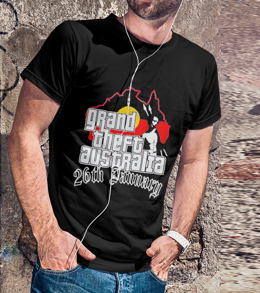 Grand Theft Australia 26th January Map Australian T-Shirt