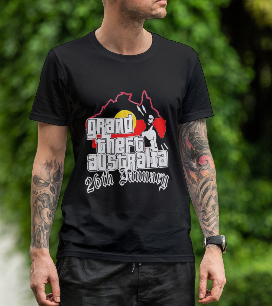 Grand Theft Australia 26th January Map Australian T-Shirt