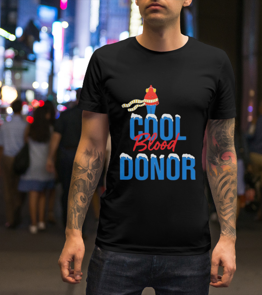 Cool Blood Donor Winter T-Shirt