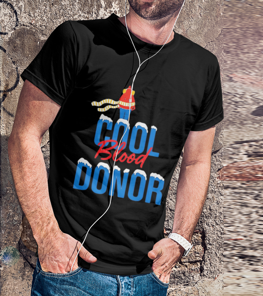 Cool Blood Donor Winter T-Shirt