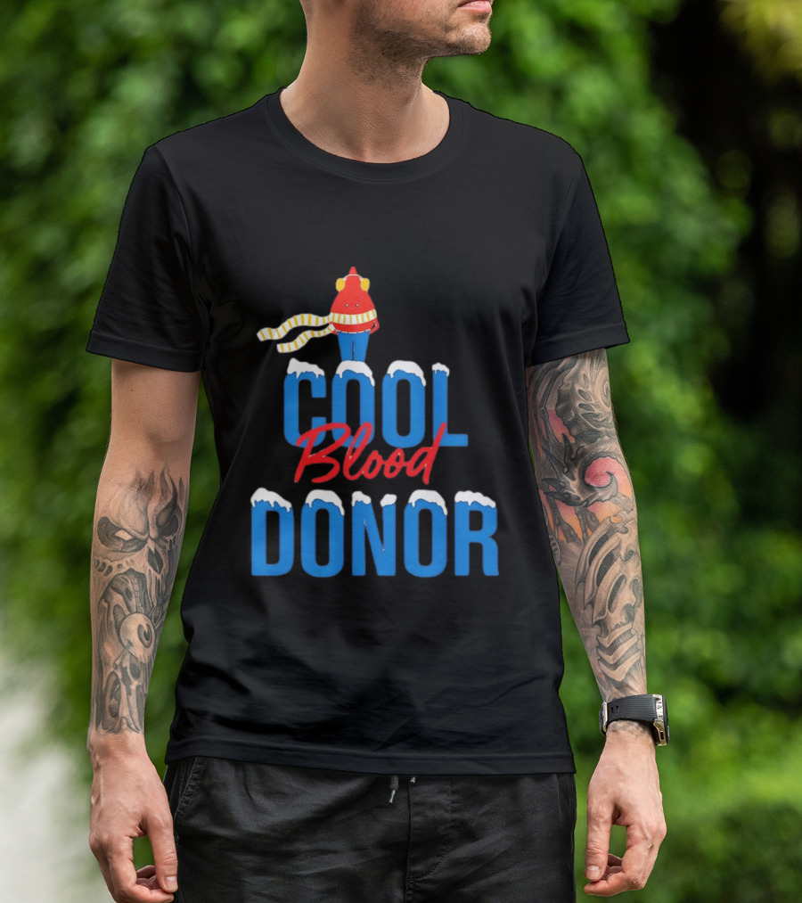 Cool Blood Donor Winter T-Shirt