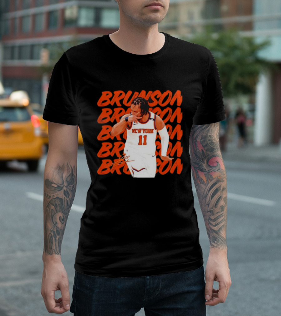 Brunson 11 New York Knicks Basketball Player T-Shirt