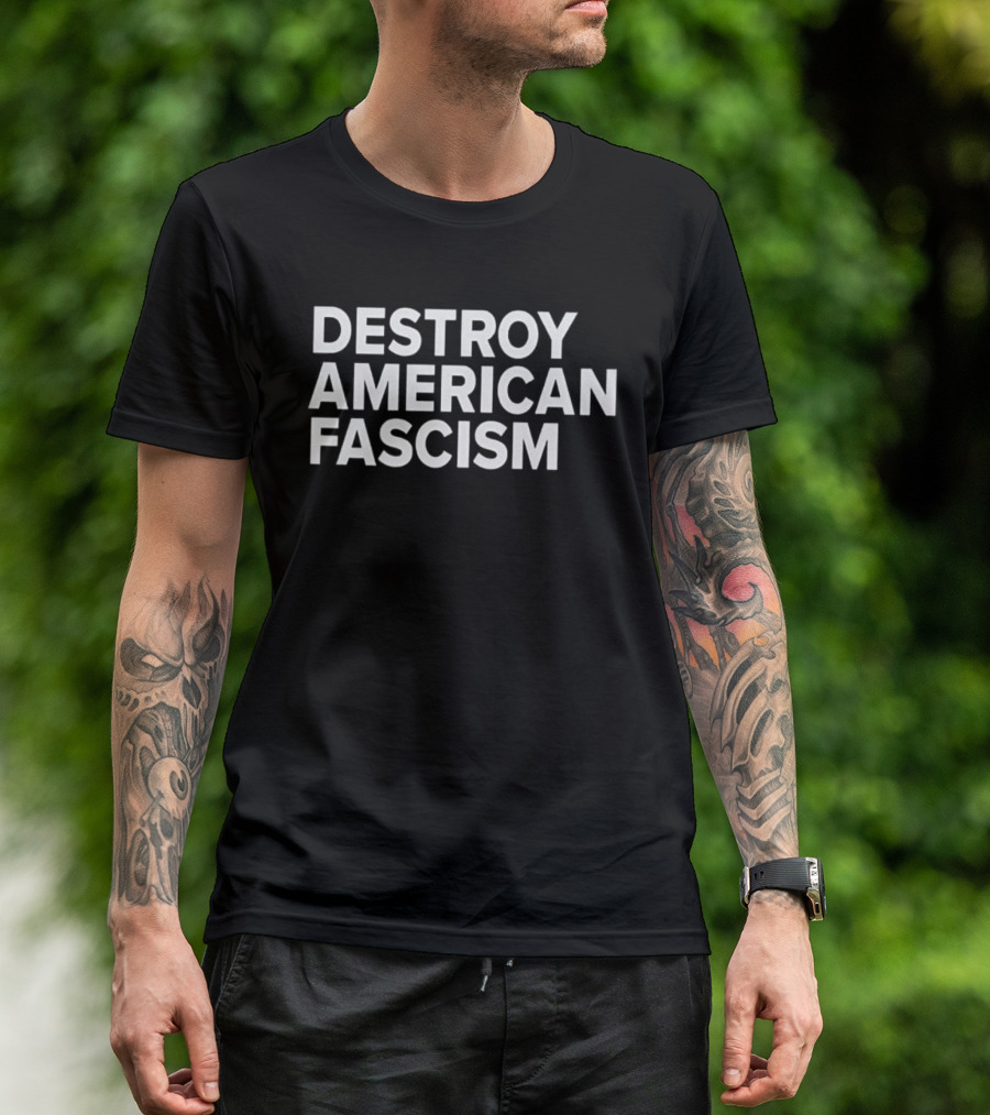 Tom Morello Destroy American Fascism T-Shirt